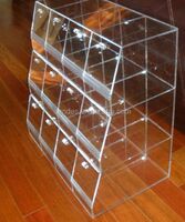 Clear custom acrylic supermarket food case