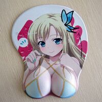 Silicone Hot Anime 3D Pad Custom Sexy Cartoon Girl Woman Big Breasts Boobs Or Butt Pattern Printed Gel Wrist Rest Mouse Pad