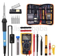 Adjustable Temperature Electric Soldering Iron Kit 220V 110V 60W Soldering Solder Rework Station Hot Pencil Repair Tool