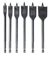 High Quality Wood Bits for Wood High Carbon Steel 1/4" Quick Change Clean Quick Drill Spade Bit Drilling