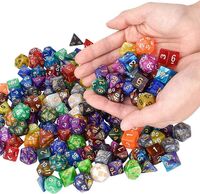 Factory Wholesale Cheap Polyhedral Dice Sets for RPG Board Games Mini d20 Acrylic Dice Wholesale