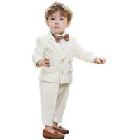 Boutique formal dress Korean version children's birthday suit suit baby flower boy gentleman three-piece party suit suit