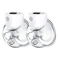 Customize Hot Sales BPA Free 2 Modes 9 Levels LCD Screen S12 Silicone Coated Electric Wireless Portable Breast Pump