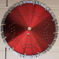 Brick cutting tool with diamond blade for cutting concrete with high sharpness