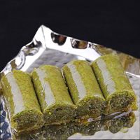 Best Selling Wholesale Products - Baklava - Pistachio Rolls - Large Tray
