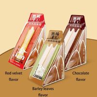 Ranli cake 95g*28 instant dessert red velvet cake snack triangle soft cake children's snack