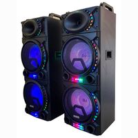 High-performance party performance stage high-power speaker audio dual 12-inch active wooden speaker high-power dj stage remote control