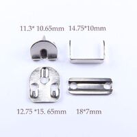 Customized High Quality Ladies Trousers Metal Button Pants Hooks 4 Parts Pants Hooks