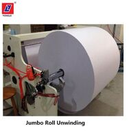 Automatic thermal paper roll rewinding and slitting machine