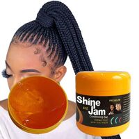 Private Label SALON SIZE 16 oz Hair Shine Jam Conditioning Gel Braid Gel Edge Control 4C Hair quality is as good as Shine Jam