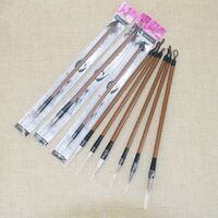 Chinese brush set wooden handle badger hair calligraphy brush