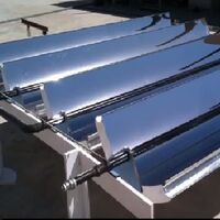 Parabolic trough of the solar collector