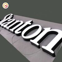 JAGUARSIGN Custom Look 3D Channel Letter Sign Vacuum Formed Letter Sign Outdoor Facelit Led Large Letter Letras 3D