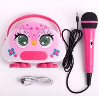 Eagle's high-quality portable microphone and audio all-in-one unit inspires your baby's musical talent.
