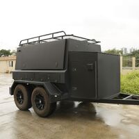 Ecocampor Hot Sale Enclosed Small Cargo Trailer Merchant Trailer Utility Camper With Dual Axle For Sale