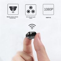 Wireless Mini Hidden Camera Surveillance Spy Camera System, Night Vision 1080P Home Small Camera, No Battery