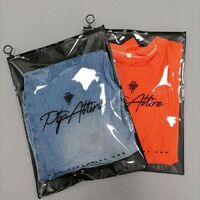 Custom Logo Scrub Zipper Bag Clothes Plastic Bag Wholesale Zipper Lock Bag Clothing Packaging
