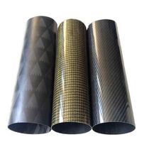 Customized High Quality Carbon Fiber Round Bend Square Large Diameter Tube