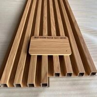 Wood Grain PVC Wpc Wall Panel Decoration Design