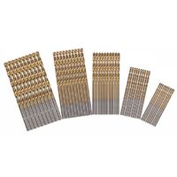 50pcs HSS High Speed ​​Steel Titanium Micro Drill Bits For Wood, Metal, Steel, Plastic, Aluminum Alloy