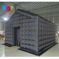 Commercial Black Light Portable LED Disco Mobile Nightclub Tent Inflatable Cube Party Tent Inflatable Nightclub