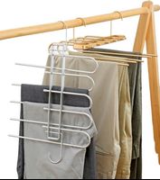 Fashionable space-saving aluminum layer coat hanger