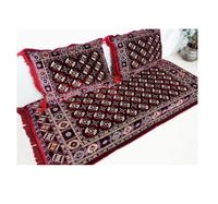 Afghan Toshak Style Cushion and Pillowcase Set | Toshak Afghani Arabian Seat Oriental Floor Seat