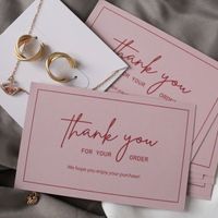 Hot selling custom colored paper thank you cards, custom paper cards, business cards