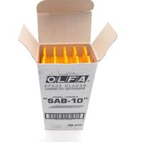 OLFA SAB-10 Art Special Knife Blade 9*80*0.38 30 Degree Angle Blade