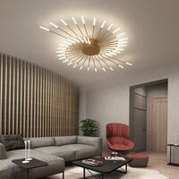 New smart fireworks LED chandelier energy saving round spiral simple ceiling lamp Lamp Lighting chandelier
