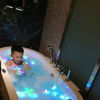 Decorative LED Lights Kids Disco Bath Lights Showcase Colorful Party Bath Time Fun Toys in Tub