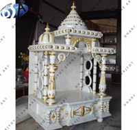 Cheap Home Decor Handmade White Marble Temple Indian Mandir Home Handmade Custom Size Beautiful Temple