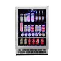 36 bottles Vienna freezer door led light mini bar stainless steel restaurant vertical wine cabinet built-in beer wine cooling chiller