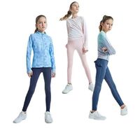 Customized solid color patchwork tight baby children's leggings breathable high elastic yoga leggings children's girls