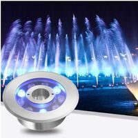 Customized DMX Items 9W 12W 15W 18W IP68 Submersible RGB Color Changing Jet Water led Nozzle Fountain Light With Hole
