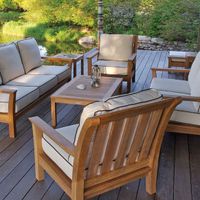 The best outdoor teak furniture with waterproof pads