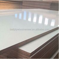 High quality furniture grade single or double sided plywood with white melamine finish