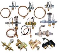Gas pilots in gas water heater parts