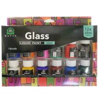 Glass paint set 6//12 colors
