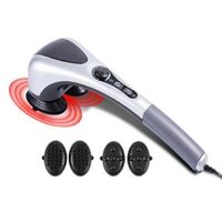 New hand-held back massager double head electric body massager infrared massage hammer head neck shoulder back muscles