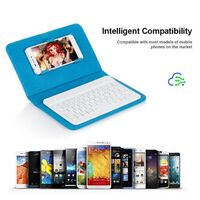 High quality bluetooth wireless leather case for mobile phone external keyboard