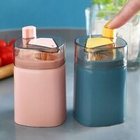 Hand-pressed toothpick plastic mini household toothpick holder portable automatic one-click pop-up toothpick box