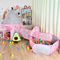 Fairytale Princess Castle Tent Tunnel Ball Pit Tent Indoor Theater Pop-Up Children's Tent Baby