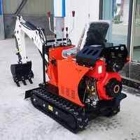 Rubber crawler excavator micro bagger 08 tons electric mini excavator