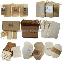 100% Biodegradable Natural Kitchen Loofah Sponge Scrubber Cleaning Brush Loofah Dishwashing Sponge