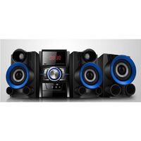 FM digitally tuned radio with external stereo speakers and home theater CD player with bluetooth speakers