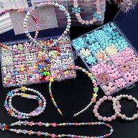 24 Set DIY Beaded Toy Creative Bracelet for Girls Children's Necklace Making Toy