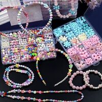 24 Set DIY Beaded Toy Creative Bracelet for Girls Children's Necklace Making Toy
