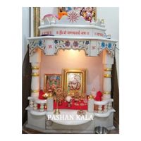 Pure Marble Floral Design White Temple