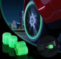 Universal motorcycle wheel dust cover self-illuminating tire valve stem air valve cover light self-illuminating car tire valve cover